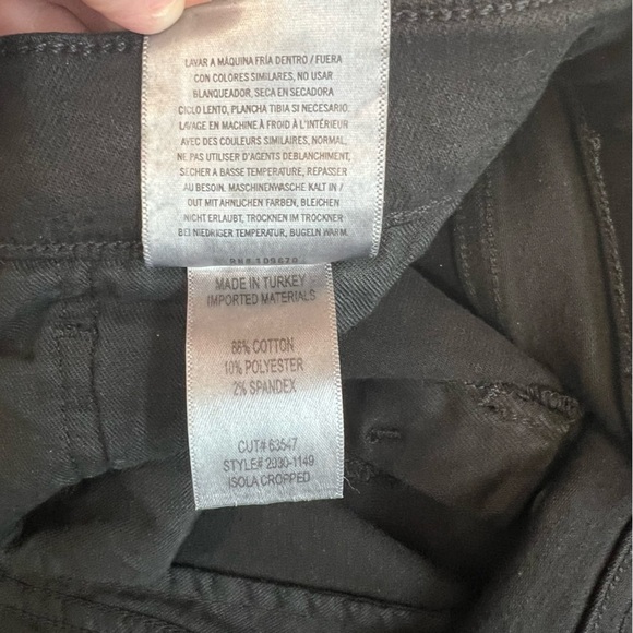 Citizens of Humanity CoH Isola Crop Black Jeans Size 31 - Picture 10 of 11